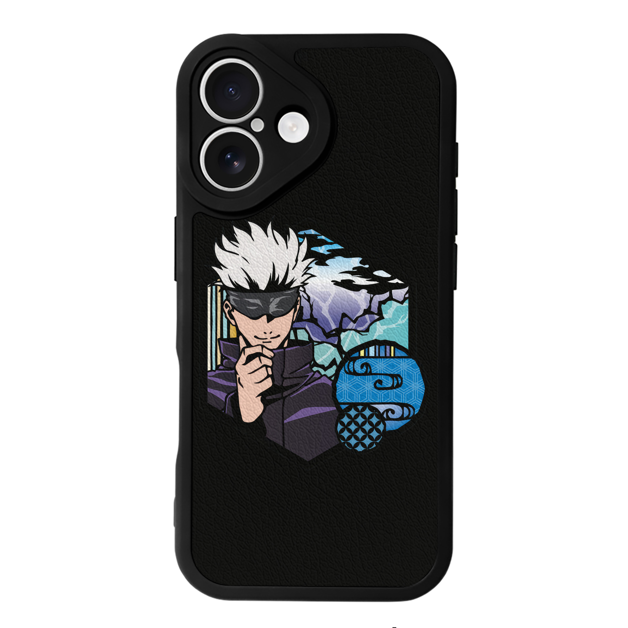 （画像用） 呪術廻戦 Jujutsu Kaisen 【iPhone 16シリーズ対応】シリコンスマホケース（レザー調） 材質：シリコン